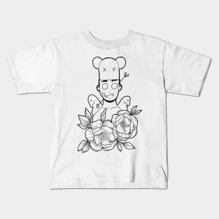 Flowers b&w Kids T-Shirt